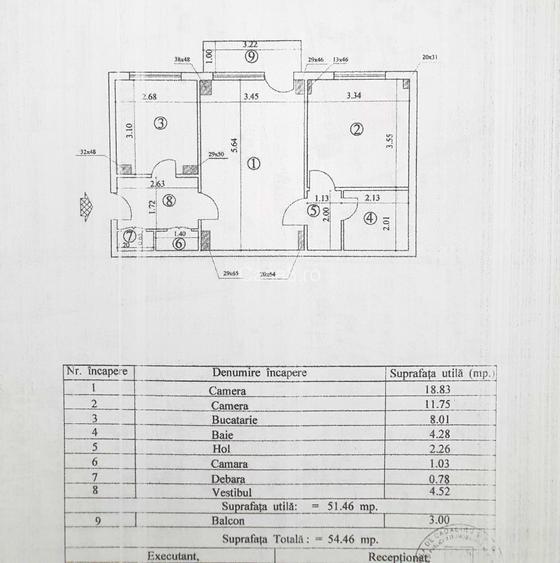Apartament 2 camere de vânzare – zona Timpuri Noi | Loc de parcare - 11