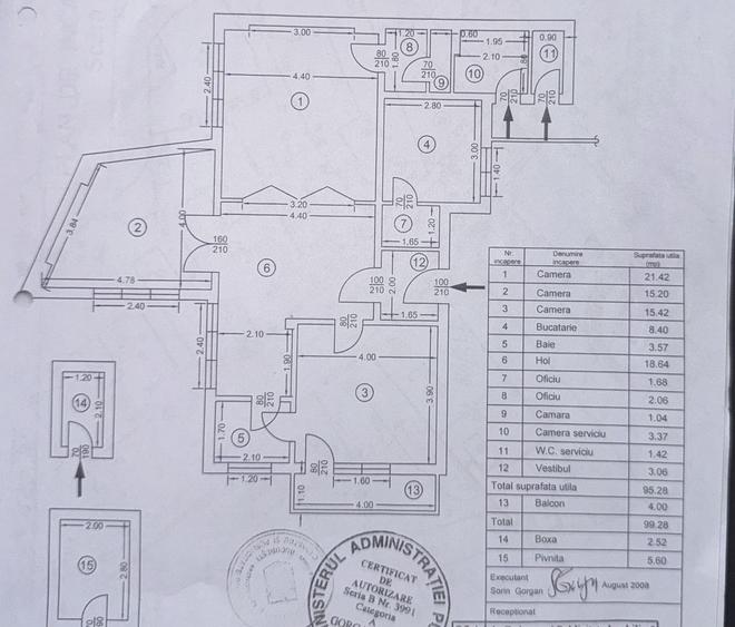 Apartament 4 Camere-Mantuleasa -100mp fără risc/fără urgenta