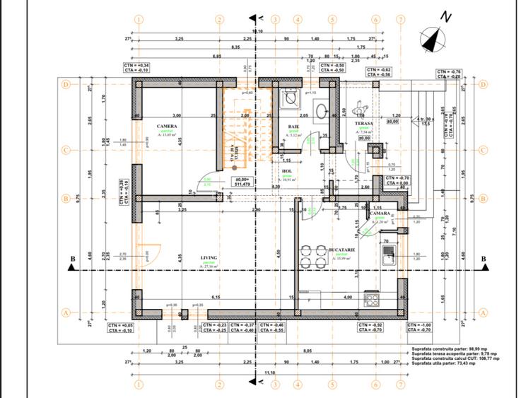 Casa individuala 5 camere, 142 mp utili, 660 mp curte !, Lac Chinteni! - 5