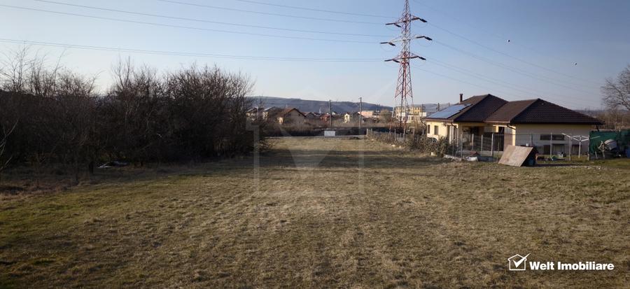 Teren constructii Apahida, acces drum, panorama superba