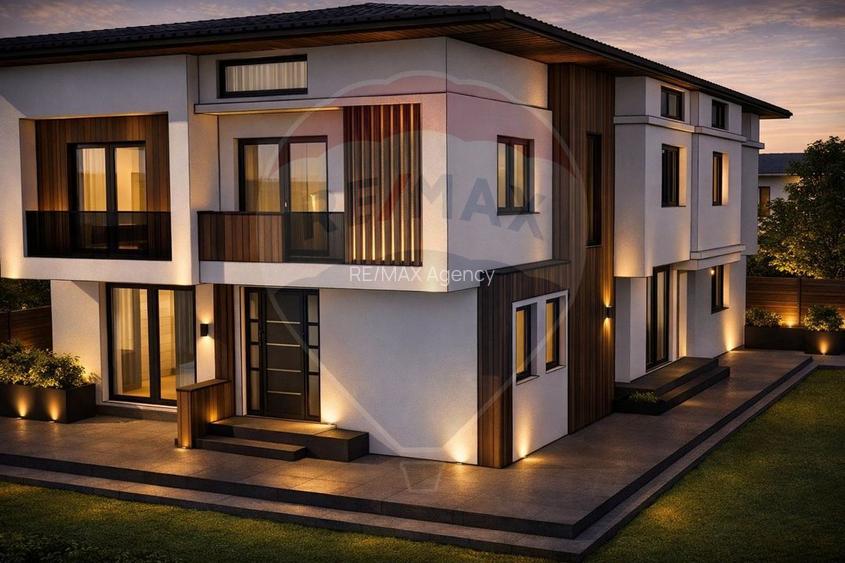 Casă / Vilă noua, arhitectura moderna, cu 4 camere de vânzare - 35