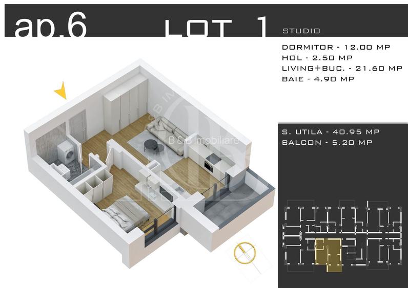 Apartament 2 camere -Theodor Pallady-Sector 3-Parcare Gratis - 2