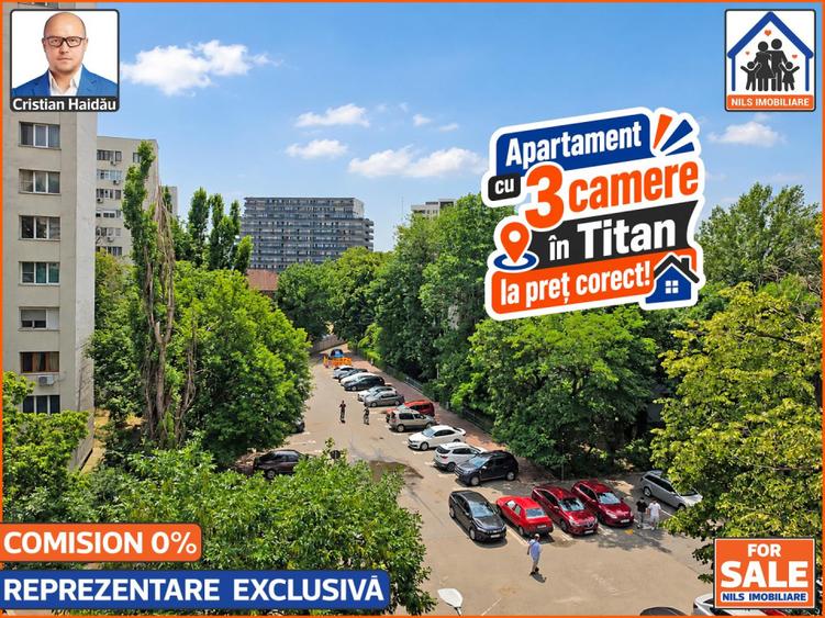 De vanzare: Apartament cu 3 camere in Titan | Pret corect!!!