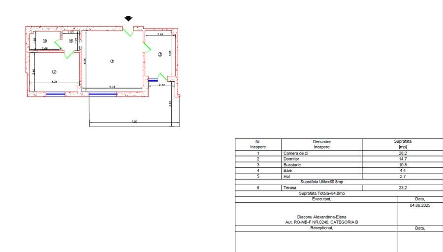 Apartament 2 camere cu curte de 85 mp in complexul Green Garden.