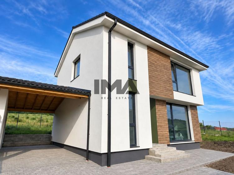 Casă individuală | 112 mp | Teren 400 mp | Parcare acoperită | Chinten
