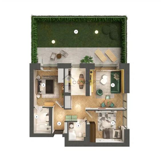Promo Apartament 3 camere cu gradina Lac Saulei