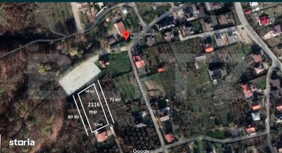 Oportunitate Teren intravilan 2346 mp Iasi langa Parcul Nativa
