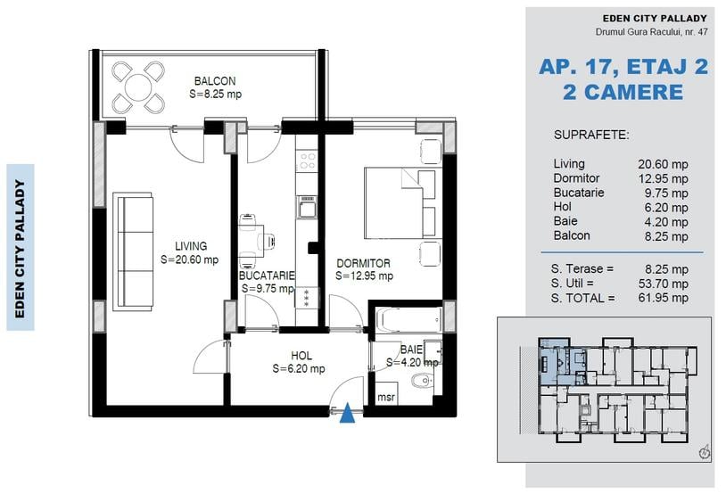 Apartament  cu 2 camere decomandat , Pallady Ikea - 4