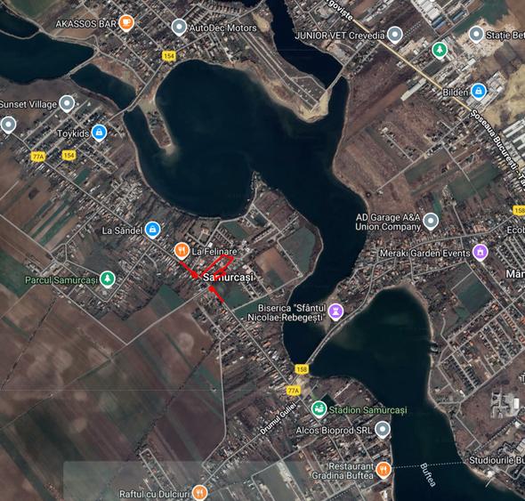 Teren intravilan, 1.135 mp, poziție fantastică. Samurcași, Crevedia