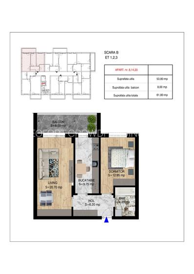 Ap 2 camere DECOMANDAT, 2 lifturi, INCALZIRE IN PARDOSEALA, PREDARE SEPTEMBRIE - 33