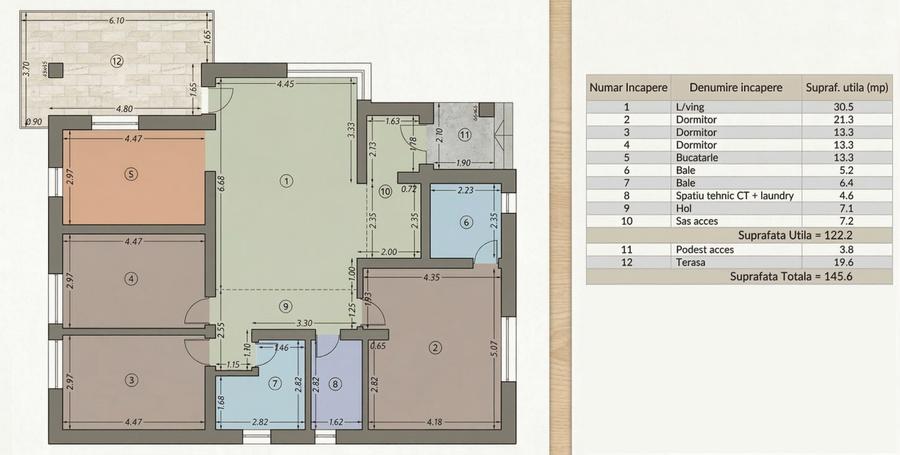 Casa 4 camere 122mp | 0 comision | Corbeanca Cantonului | finisaje la alegere