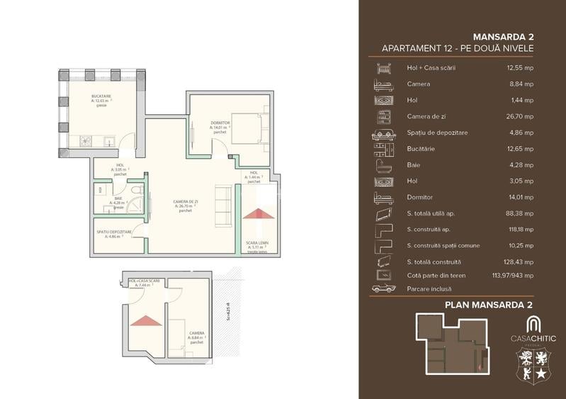 Apartament de vacanta (AP12)- TVA 0% - Vila in stil Neo-Romanesc - 7