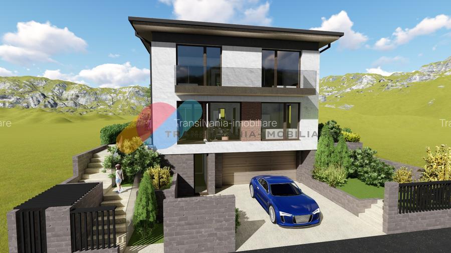Casă individuala nZEB, 230 mp utili și teren generos de 400 mp