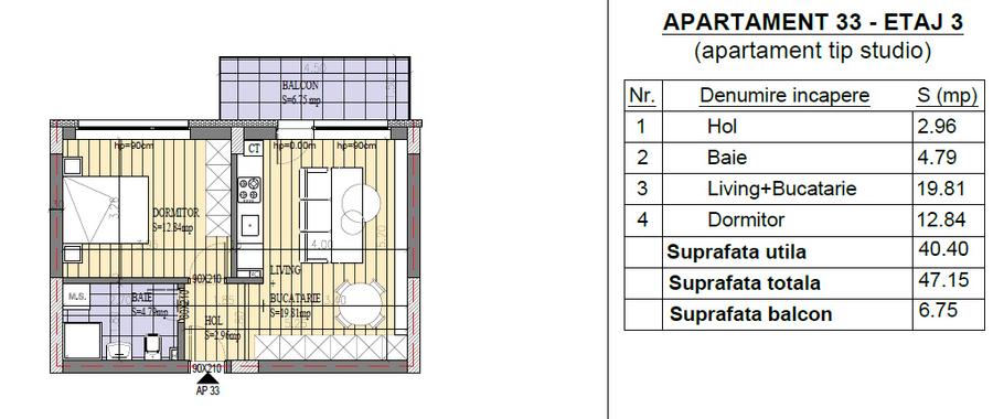 Apartament 2 camere tip studio soseaua Leordeni. - 2