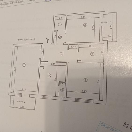 Apartament 3 camere Zugravi - Billa