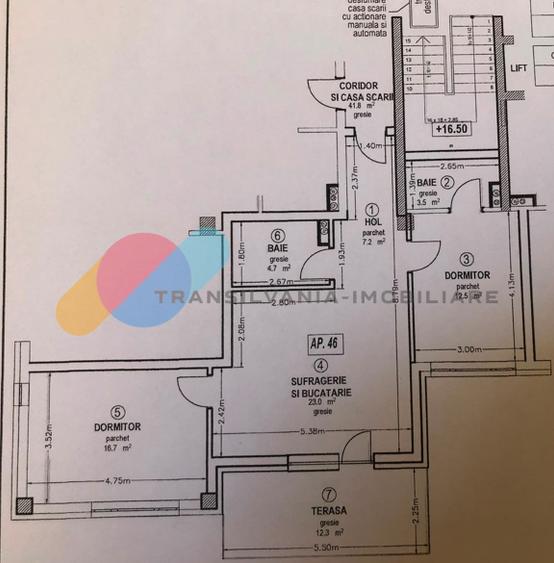 Apartament 3 camere, 67 mp, terasă 12 mp-Dâmbul Rotund