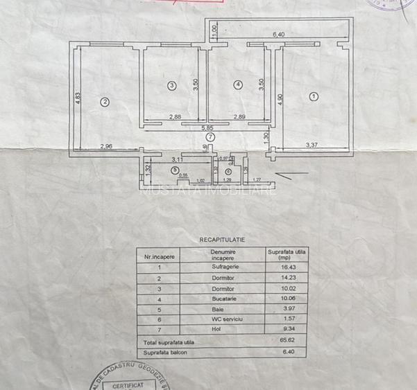 - Apartament 3 camere Vidin, confort 1 decomndat, suprafata 72mp. - 11