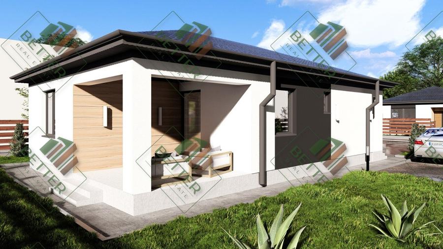 Casă Parter – 3 Camere | Complex Privat | Teren 350 mp | Comuna Berceni