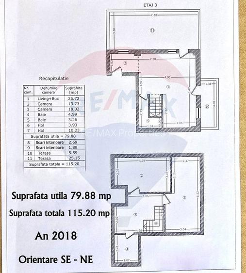 Duplex 3 camere de vânzare | Terasă 25 mp | Parcare | Brâncoveanu - 19
