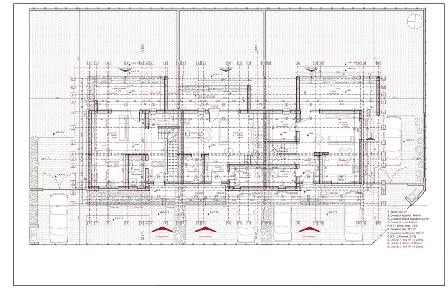 COMISION 0%, Triplex 4 Camere, 102MP Utili, 316MP Teren, Sacalaz, Lidl