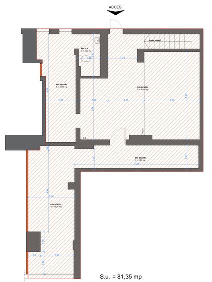 Spatiu comercial 80mp, cu VAD, zona Manastur