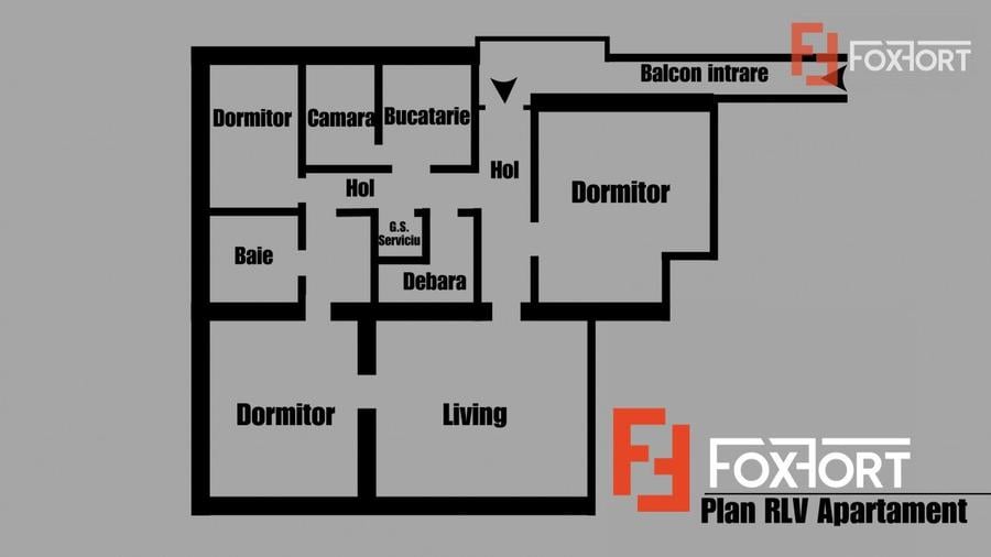 COMISION 0% Apartament 4 camere, Zona Centrala - Boxa si pivnita la subsol