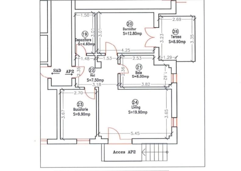 Braytim | 2 camere | Decomandat | Curte 108 mp |  Pet Friendly