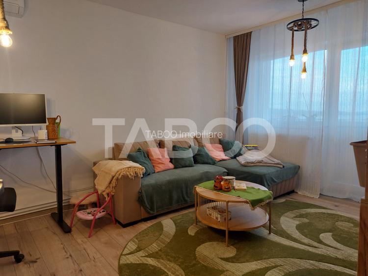 Apartament renovat 66 mp 3 camere 2 bai balcon pivnita Cisnadie - 15
