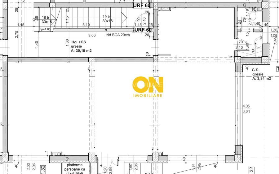 Spatiu nou de birouri, 80,5 mp + boxa de 12 mp, Centru, Anghel Saligny - 1