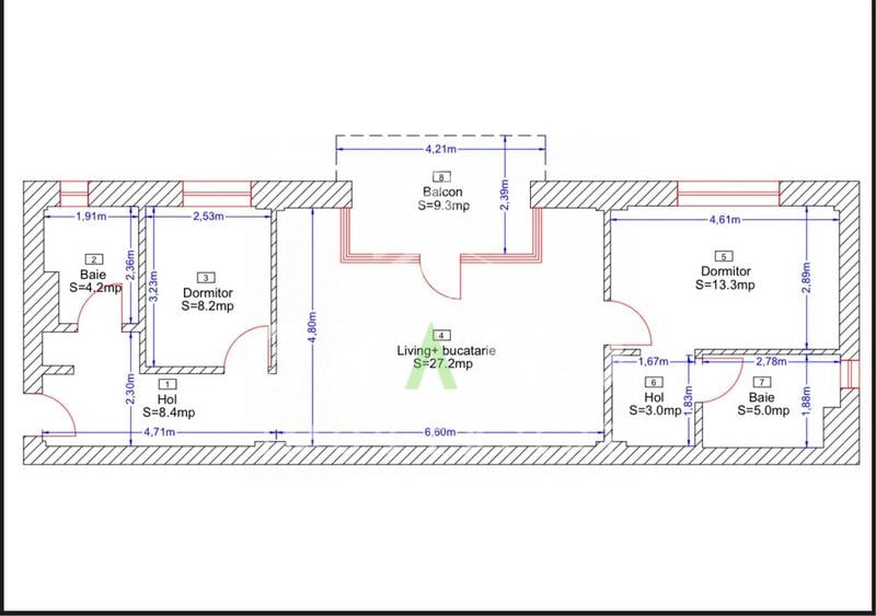 Apartament NOU cu 3 camere | 70 mp+terasa 10 mp | Garaj subteran | Borhanci - 13