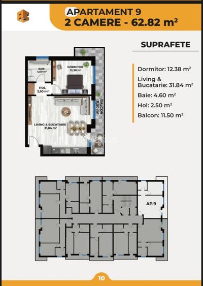 Apartamente 2/3/4 camere cu locuri de parcare incluse in bloc nou PREMIUM  - 3
