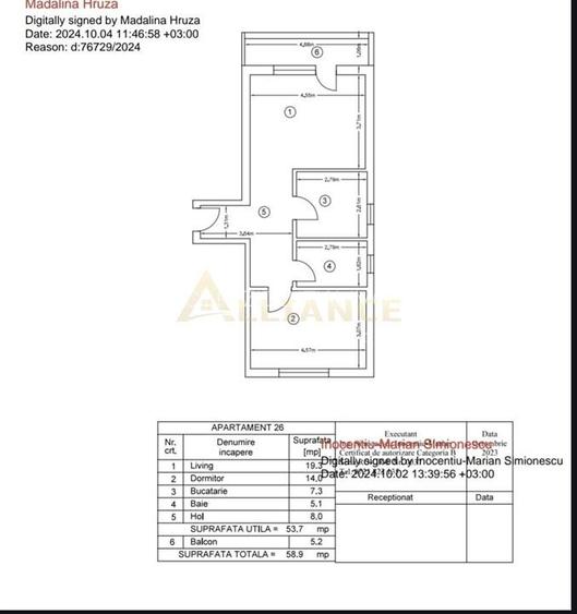 Apartament 60 mp || 2 camere complet mobilat modern - 13
