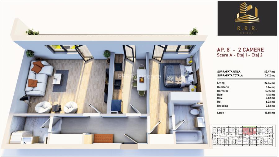 Ap dec 2 camere cu 2 bai , bloc nou Sos Giurgiului , predare 10/2025 - 2