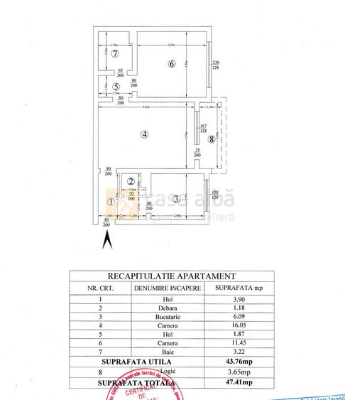 Tatarasi, apartament cu 2 camere, etaj 2, mobilat si utilat - 1