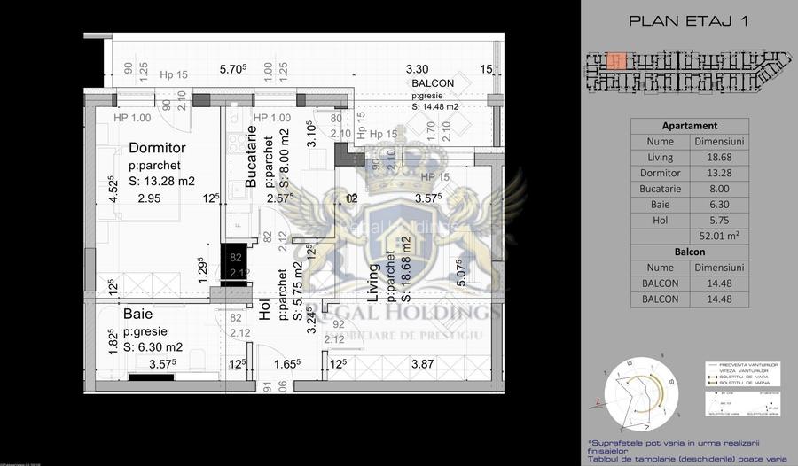 Apartament 2 Camere , 66 Mp, 13 Decembrie- Mall Coresi - 3