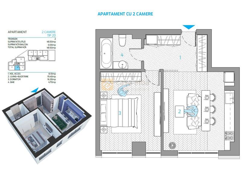 Nicolina - cele mai noi apartamente cu 2 camere - 8