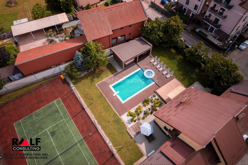 Vanzare vila de lux cu piscina, teren de tenis, cu un design deosebit, P+M+S - 10