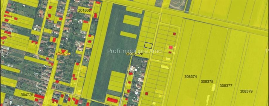 Vindem locuri de casa 540 sau 640mp in Zimand Cuz 7 km de Arad - 2