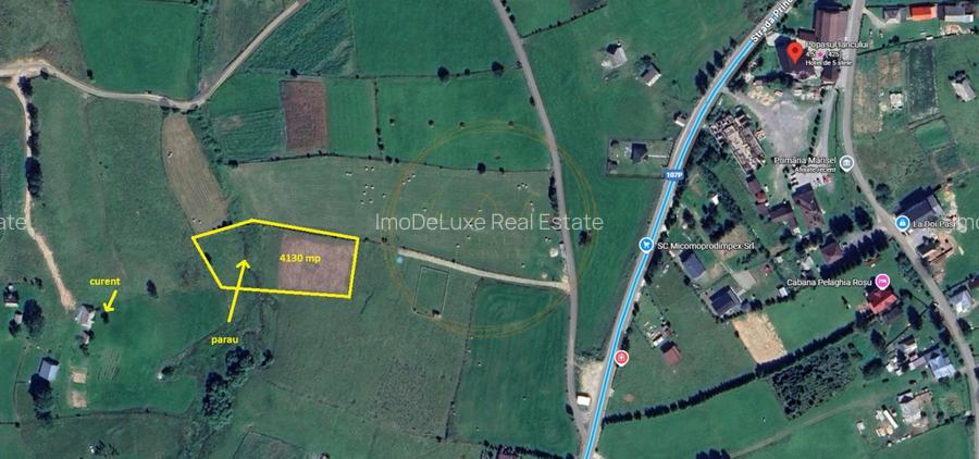 Teren extravilan, 4130mp, cu parau, la 500m de Primaria Marisel - 13