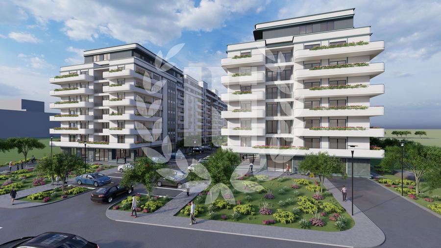Apartament 1 camera zona de Nord - 43.09 mp utili si curte