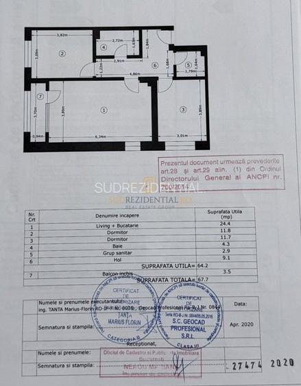 Apartament cu 3 camere + parcare, zona excelenta, Aparatorii Patriei - 21