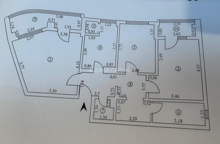Apartament decomandat 3 camere Siderurgistilor-Vest - 5