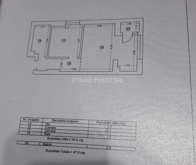 Mamaia Nord - Building Stefan  - 100 m de plaja - 2 camere 47. 7mp - 83500 euro - 31