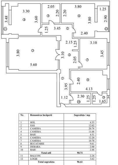 APARTAMENT 5/7 97 MP BL 1995 MONOLIT STRADAL  CASA POPORULUI-FANTANI- METROU - 1