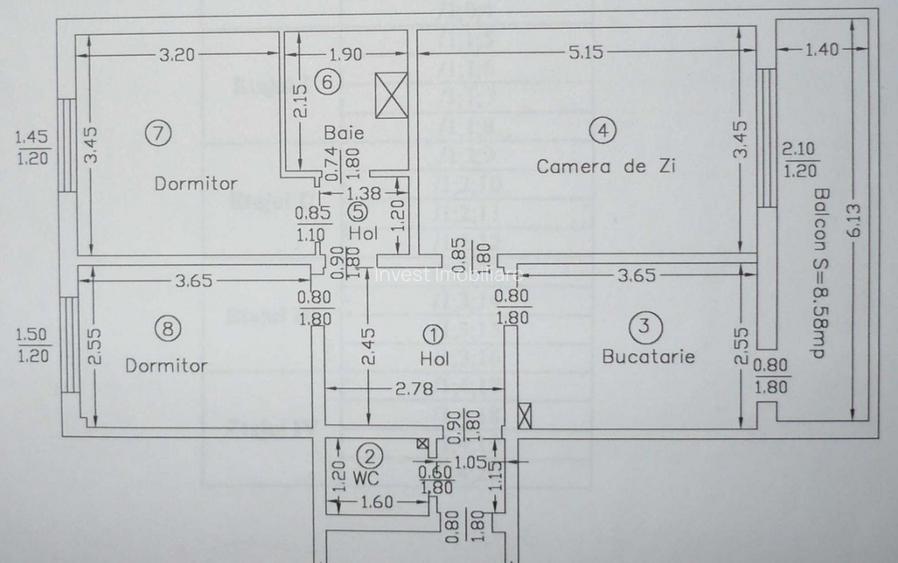 DE VANZARE-APARTAMENT 3 CAMERE-DACIA - 7