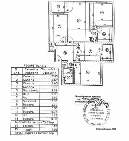 Dristor - Rm. Valcea - Apartament 4 camere - 7