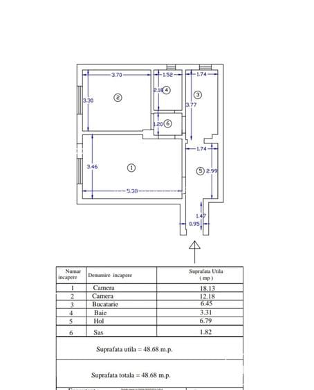 COPOU – GAUDEAMUS – Etaj 1, Apartament 2 camere. - 2
