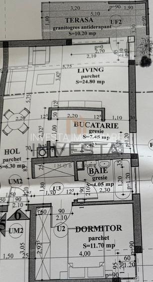 Apartament de inchiriat 2 camere si loc de parcare | Andrei Muresanu - 1