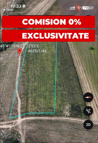 Teren extravilan 18.400 mp, 2 fronturi stradale, zona Chisoda