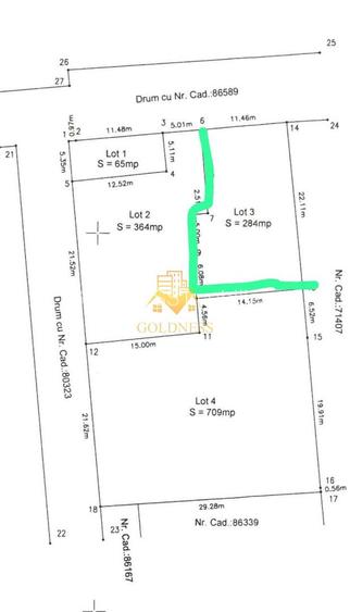 Teren Intravilan, 284 mp, Florești, str. Tineretului, imprejmuit - 5